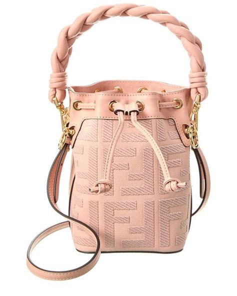 fendi bag pink|Fendi bucket bag pink.